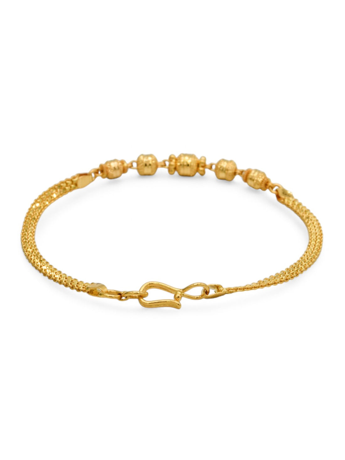 22ct Gold Ball Ladies Bracelet