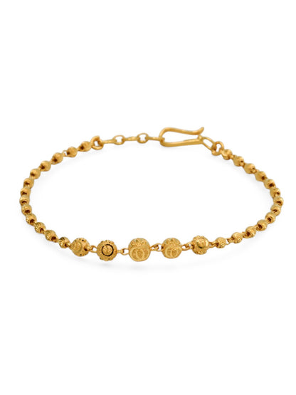 22ct Gold Ball Ladies Bracelet