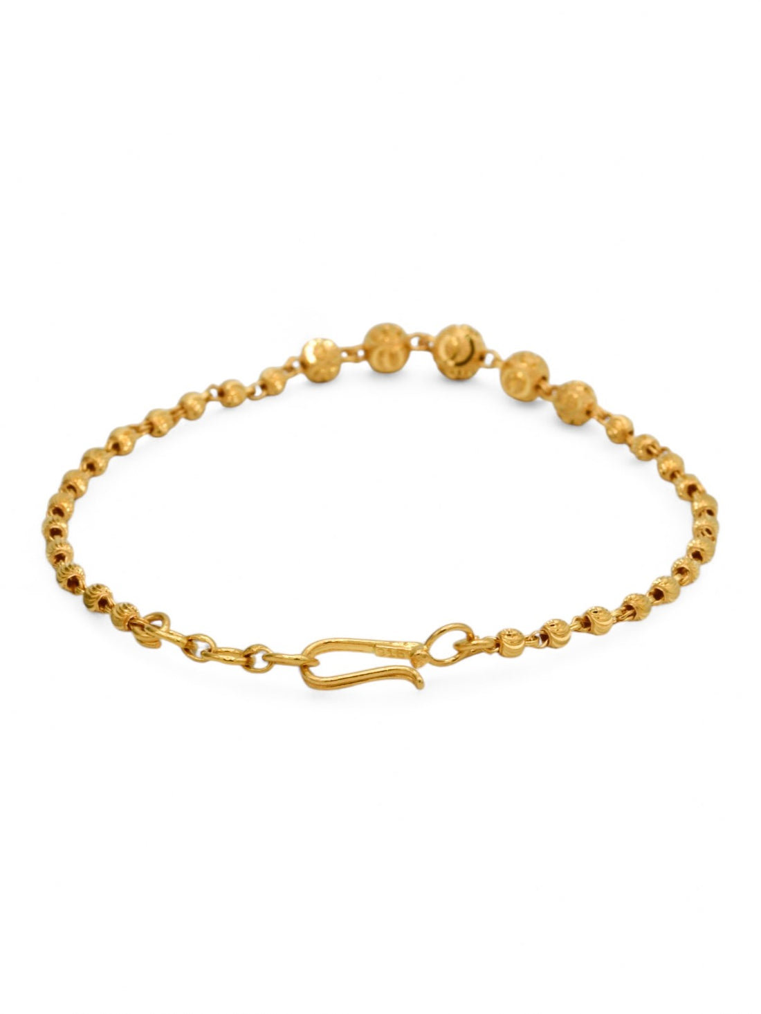 22ct Gold Ball Ladies Bracelet