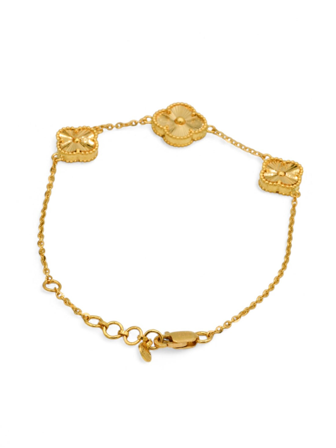 22ct Gold Flower Ladies Bracelet
