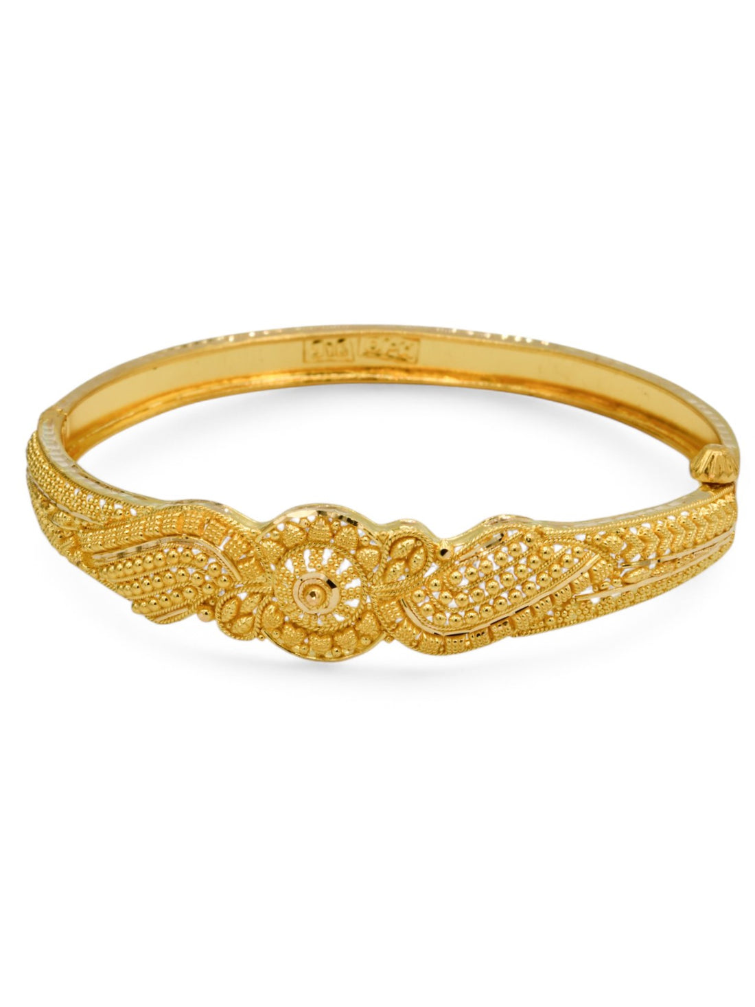 22ct Gold Filligree Screw Bangle