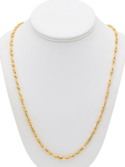 22ct Gold Hollow Chain