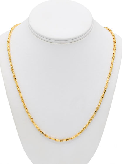 22ct Gold Hollow Chain