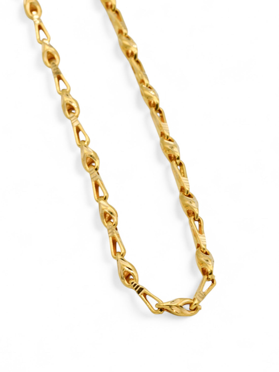 22ct Gold Hollow Chain