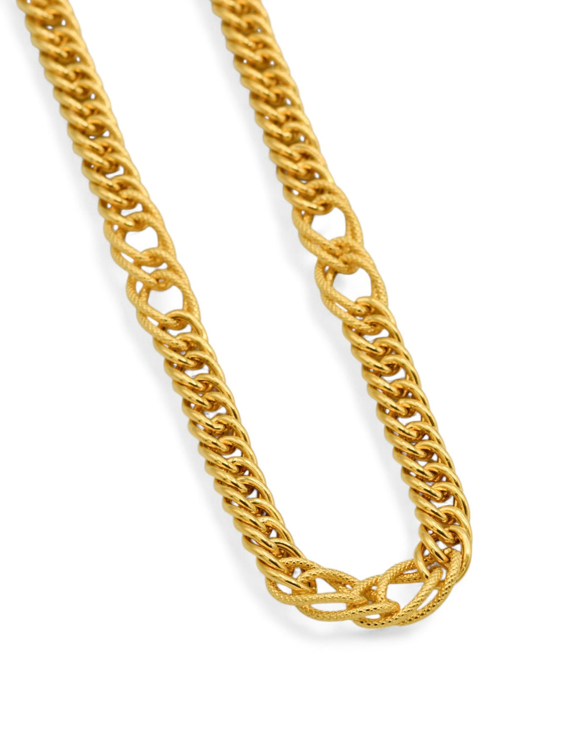 22ct Gold Hollow Curb Chain