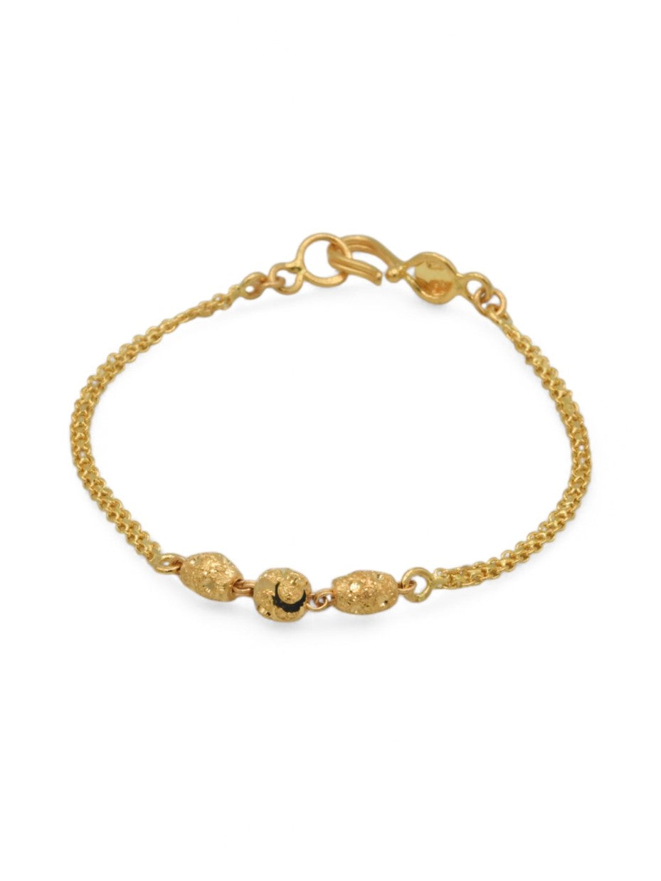 22ct Gold Ball Baby Bracelet - Roop Darshan