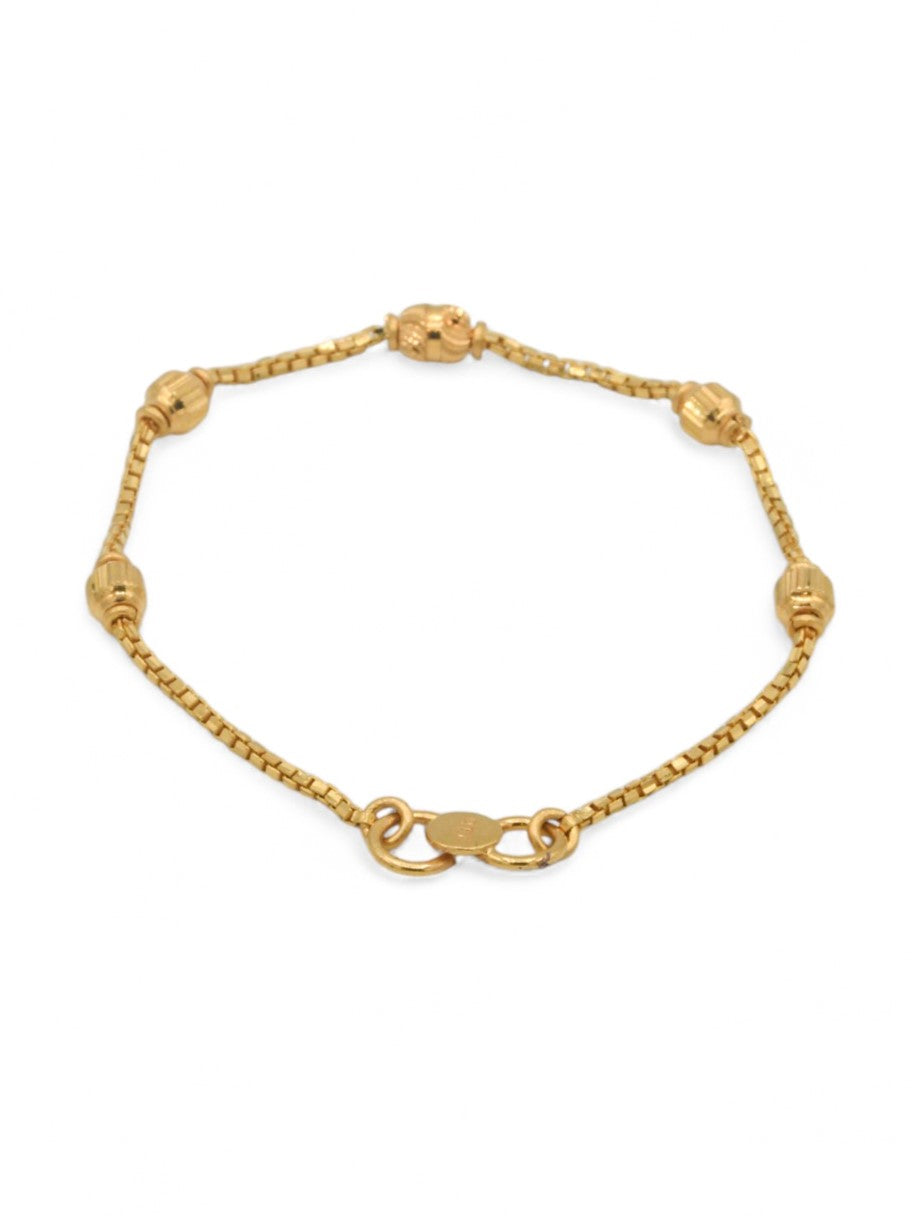 22ct Gold Ball Baby Bracelet