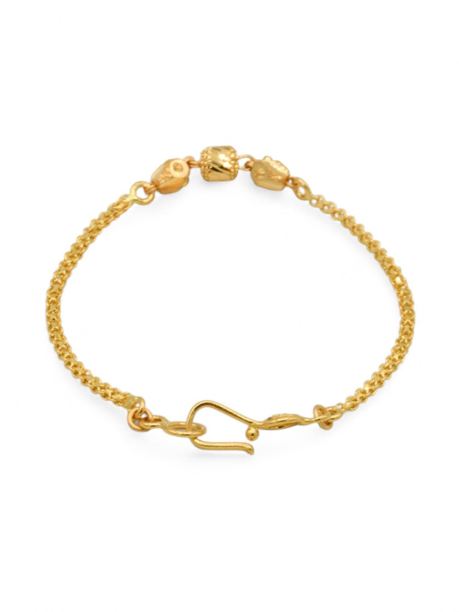 22ct Gold Ball Baby Bracelet