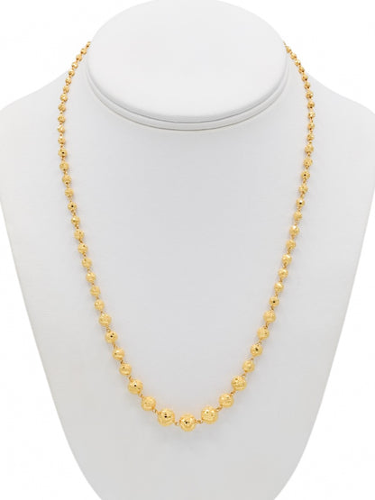 22ct Gold Ball Fancy Chain