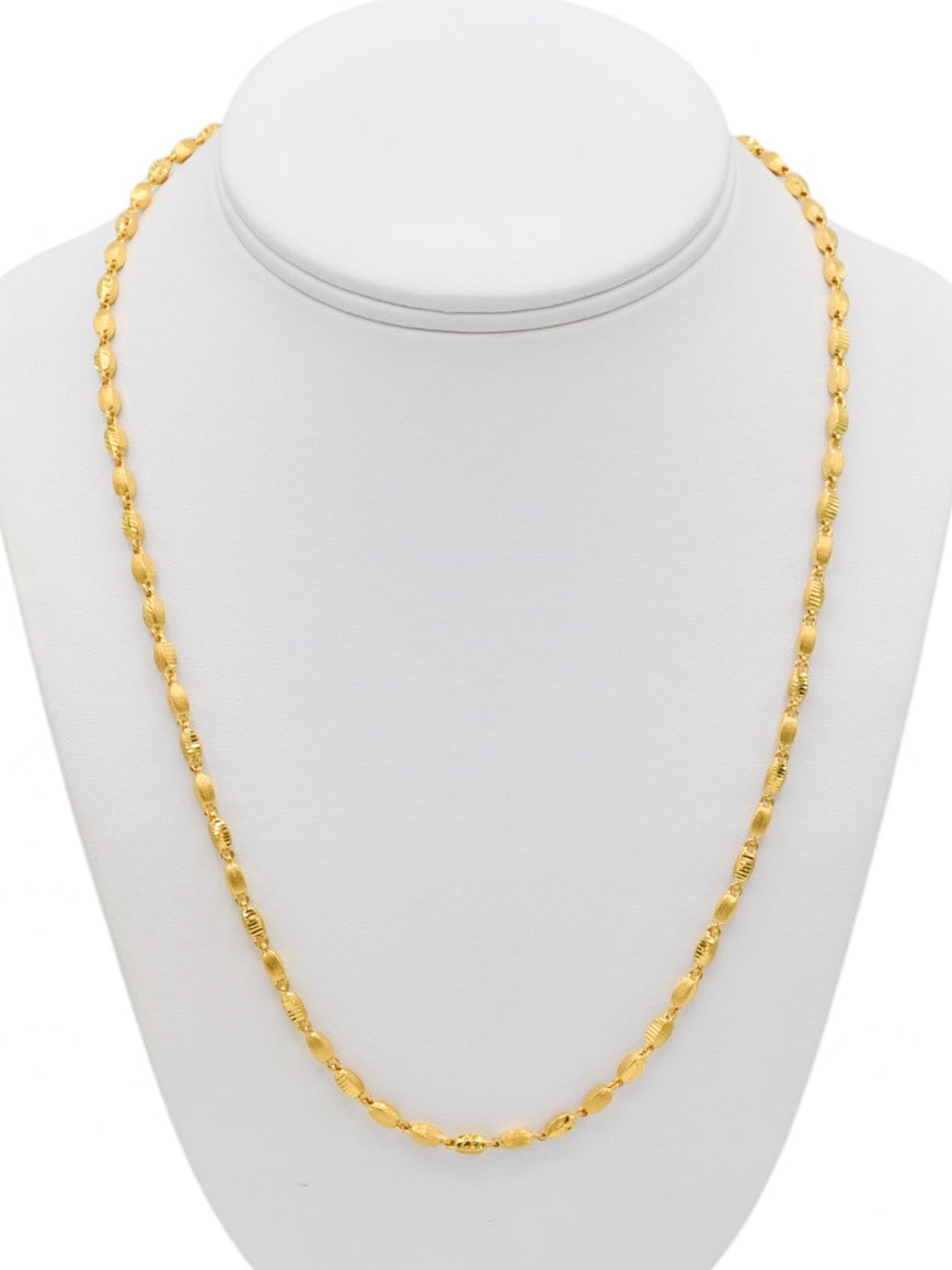 22ct Gold Hollow Fancy Chain