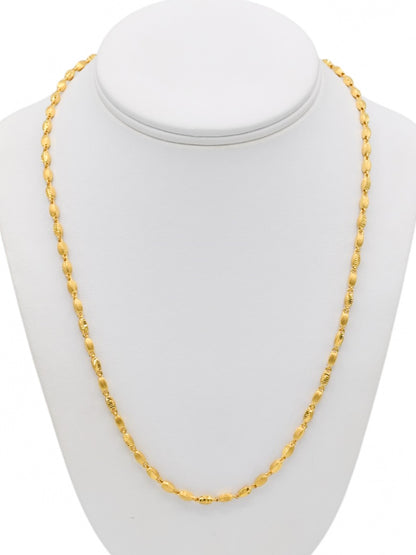 22ct Gold Hollow Fancy Chain