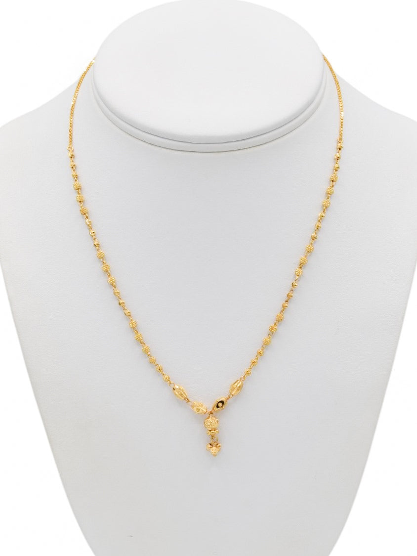 22ct Gold Ball Fancy Chain