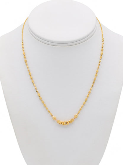 22ct Gold Ball Fancy Chain