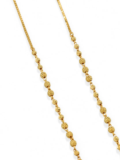 22ct Gold Ball Fancy Chain