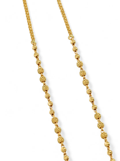 22ct Gold Ball Fancy Chain