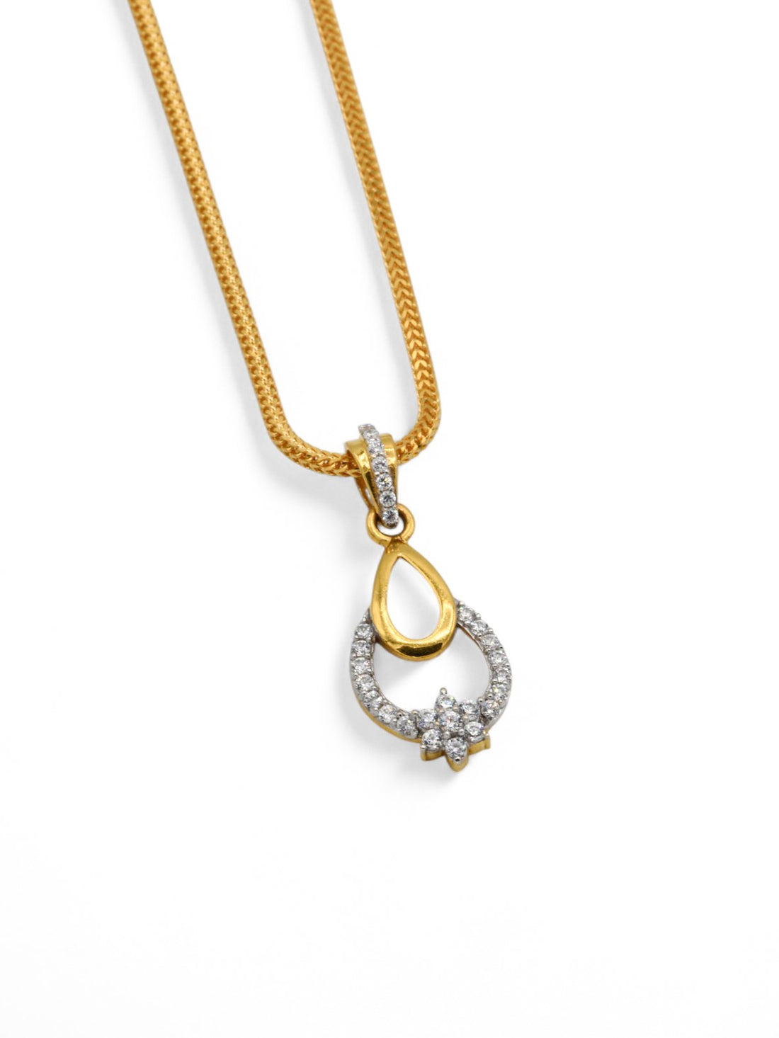 22ct Gold CZ Pendant