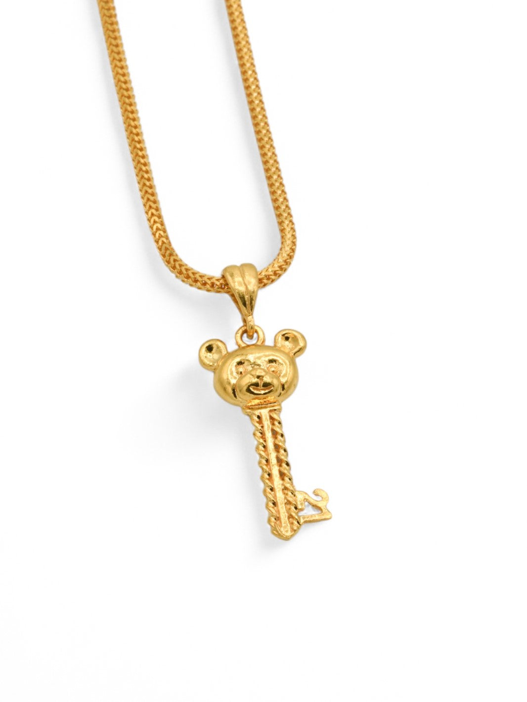 22ct Gold 21st Key Pendant