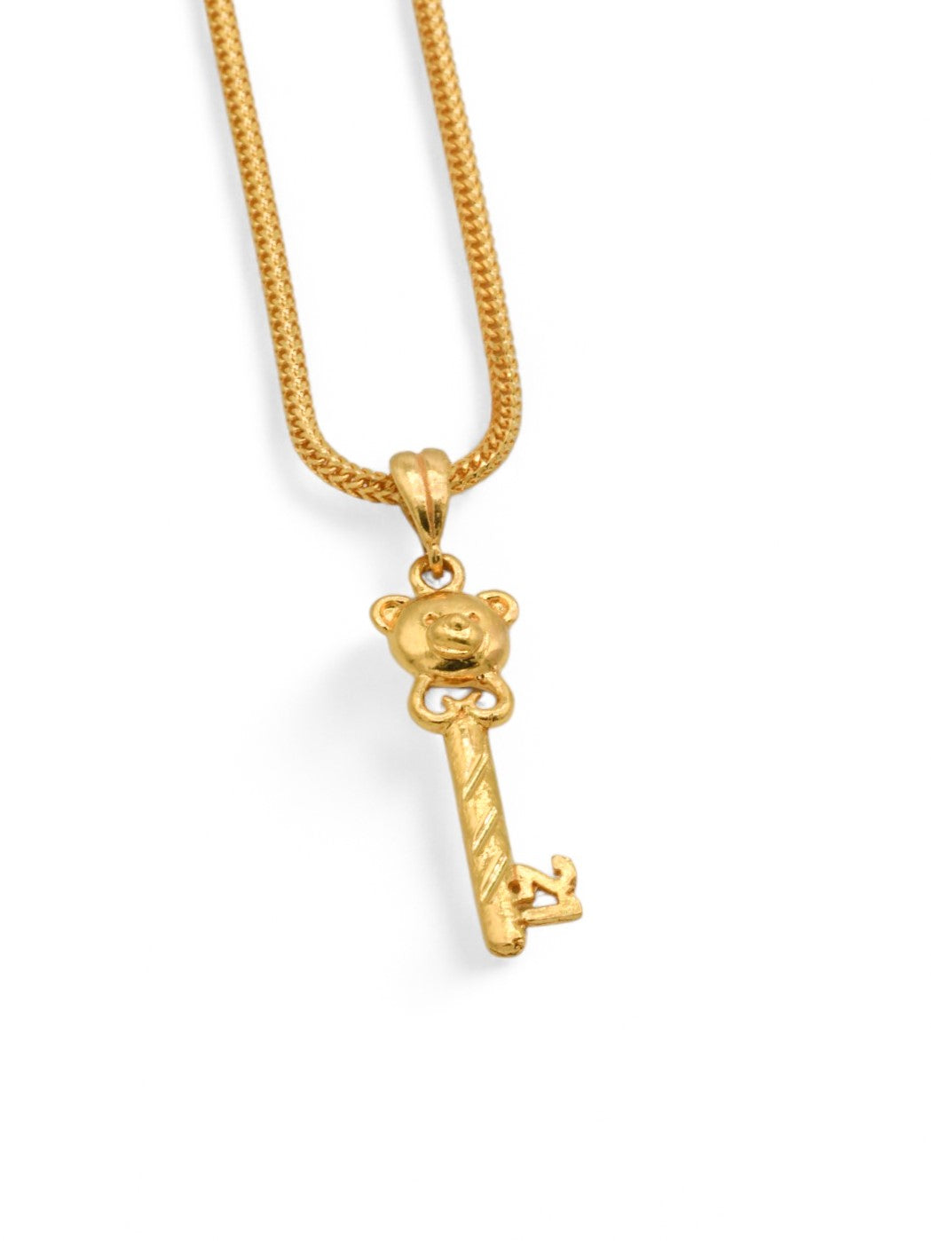 22ct Gold 21st Key Pendant