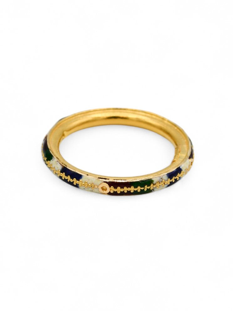 22ct Gold Minakari Band Ring