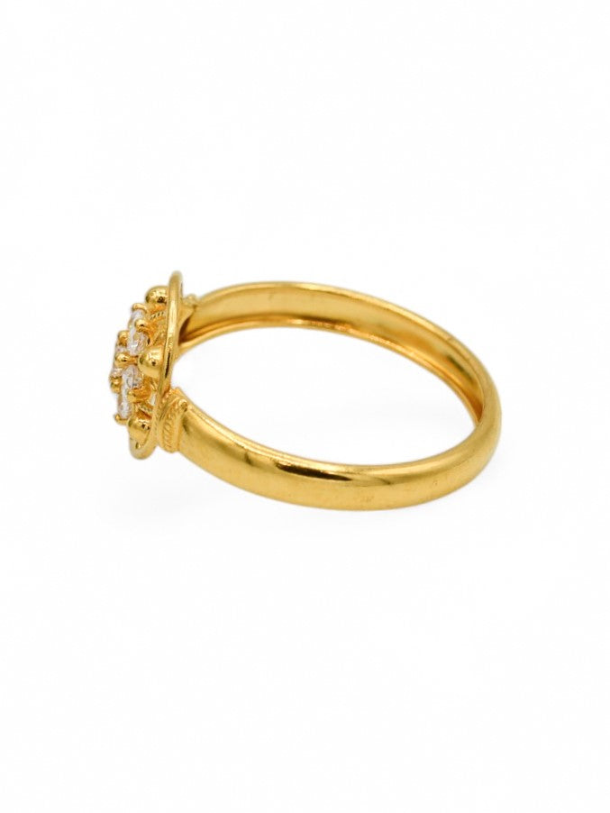 22ct Gold CZ Ladies Ring