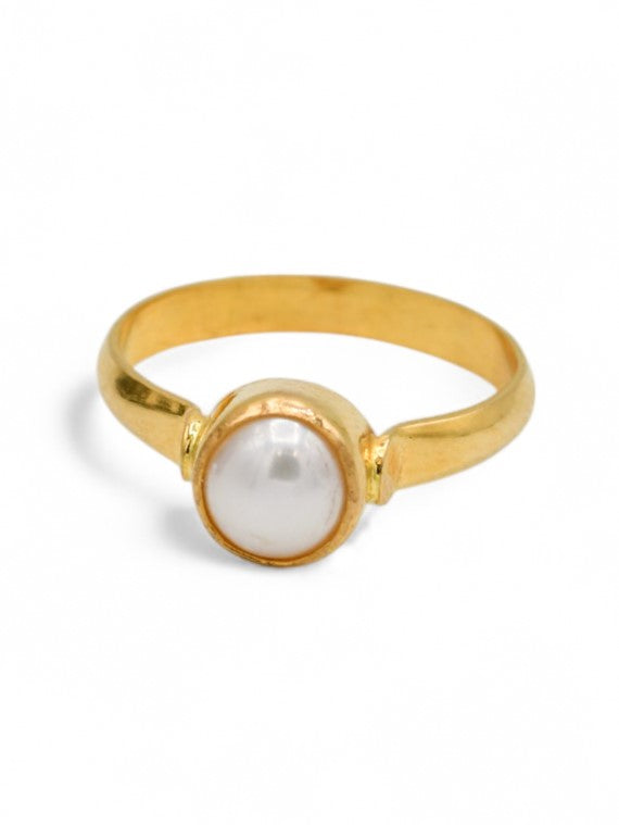22ct Gold Pearl Ring