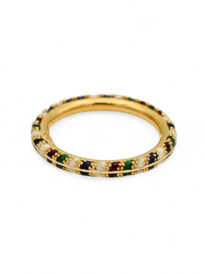 22ct Gold Minakari Band Ring
