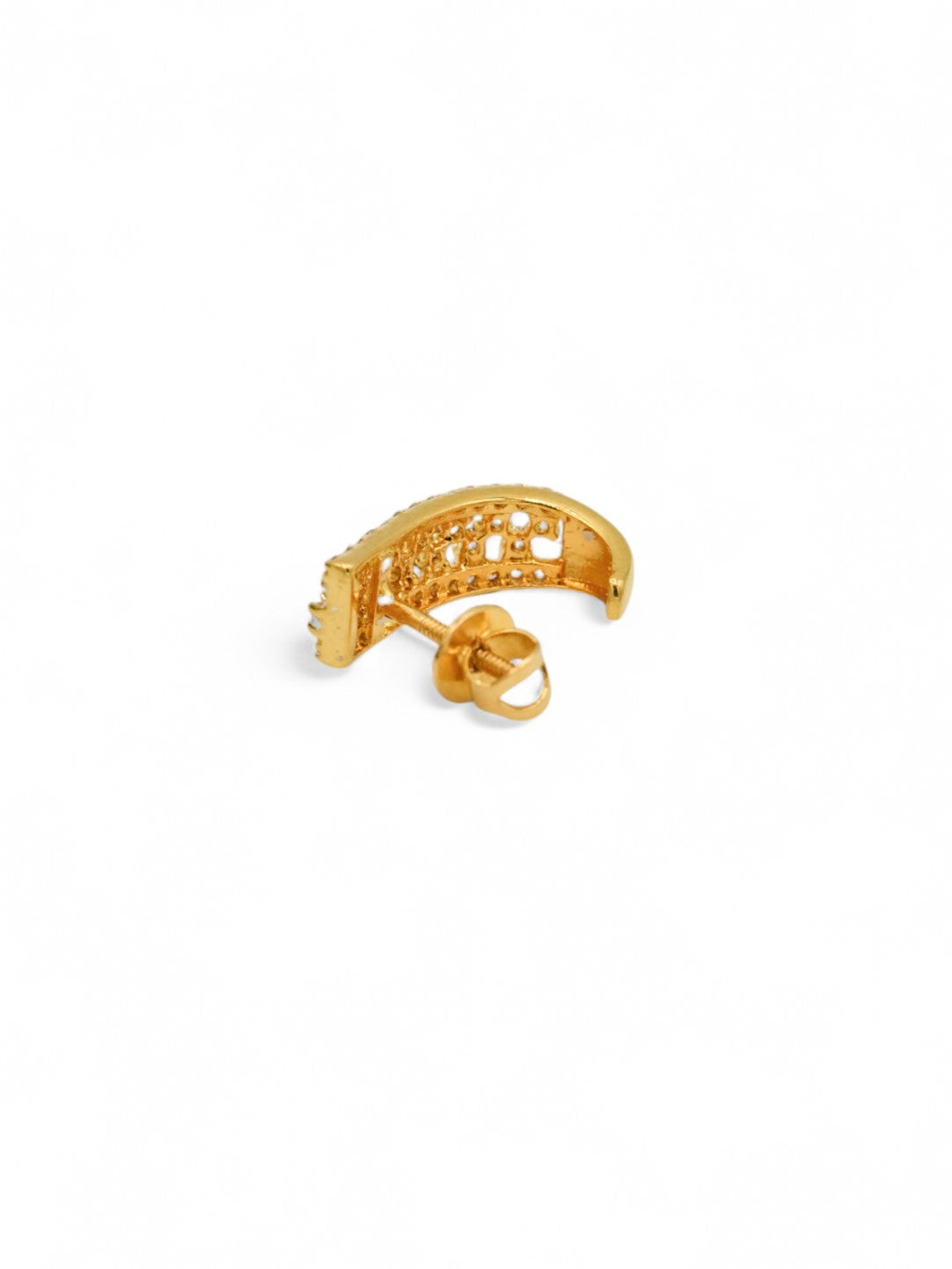 22ct Gold CZ Stud Earrings