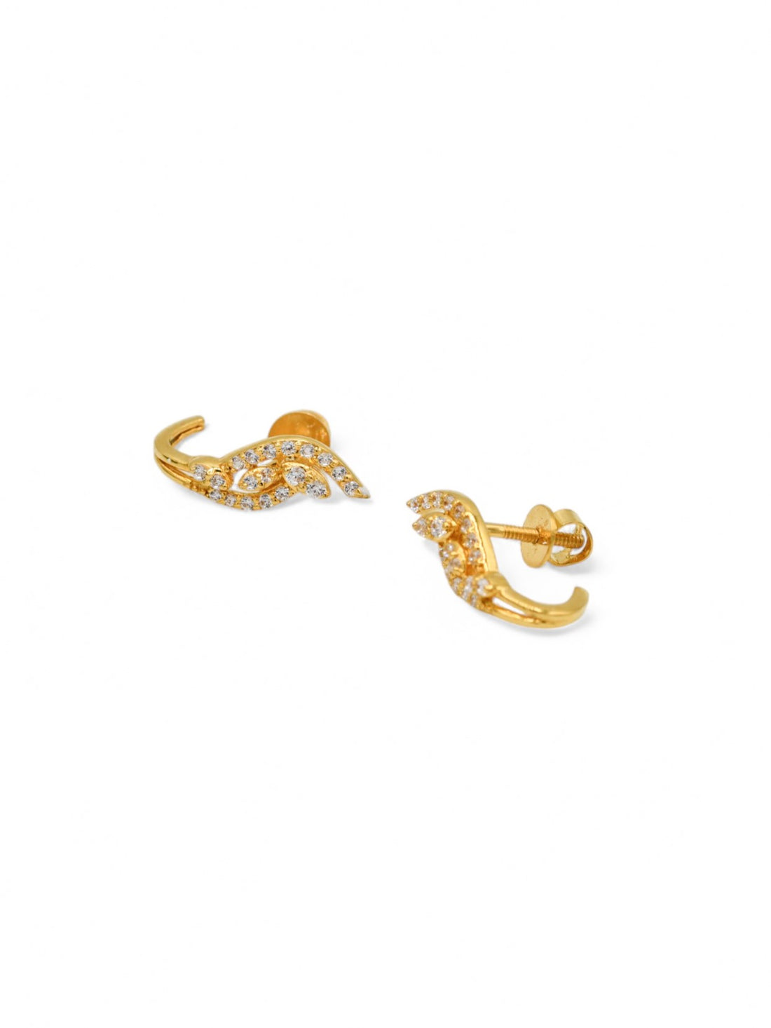 22ct Gold CZ Stud Earrings