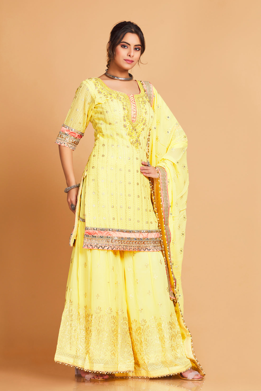 Rahina Sharara Suit - Roop Darshan