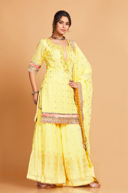 Rahina Sharara Suit - Roop Darshan