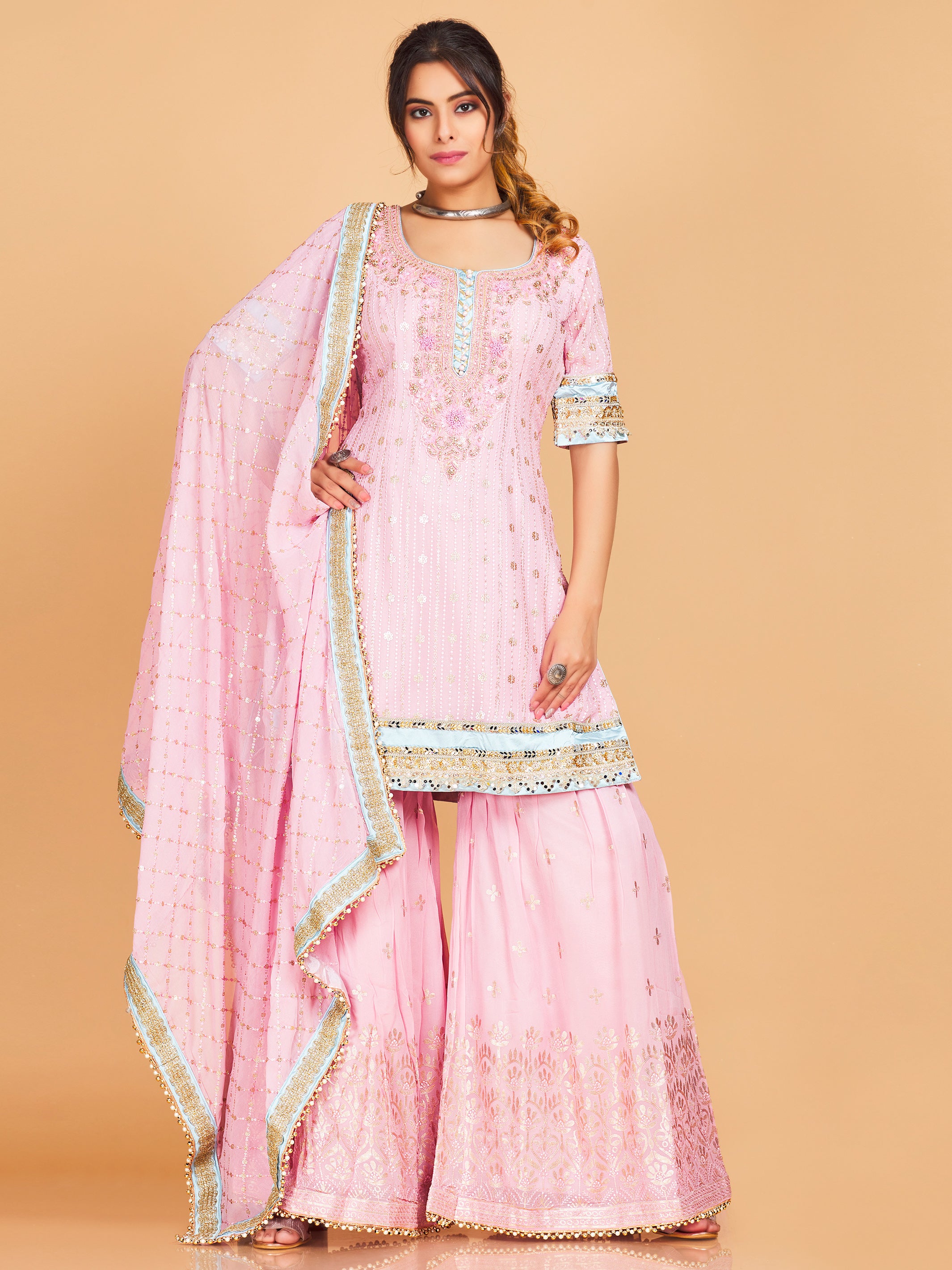 Rahina Sharara Suit - Roop Darshan