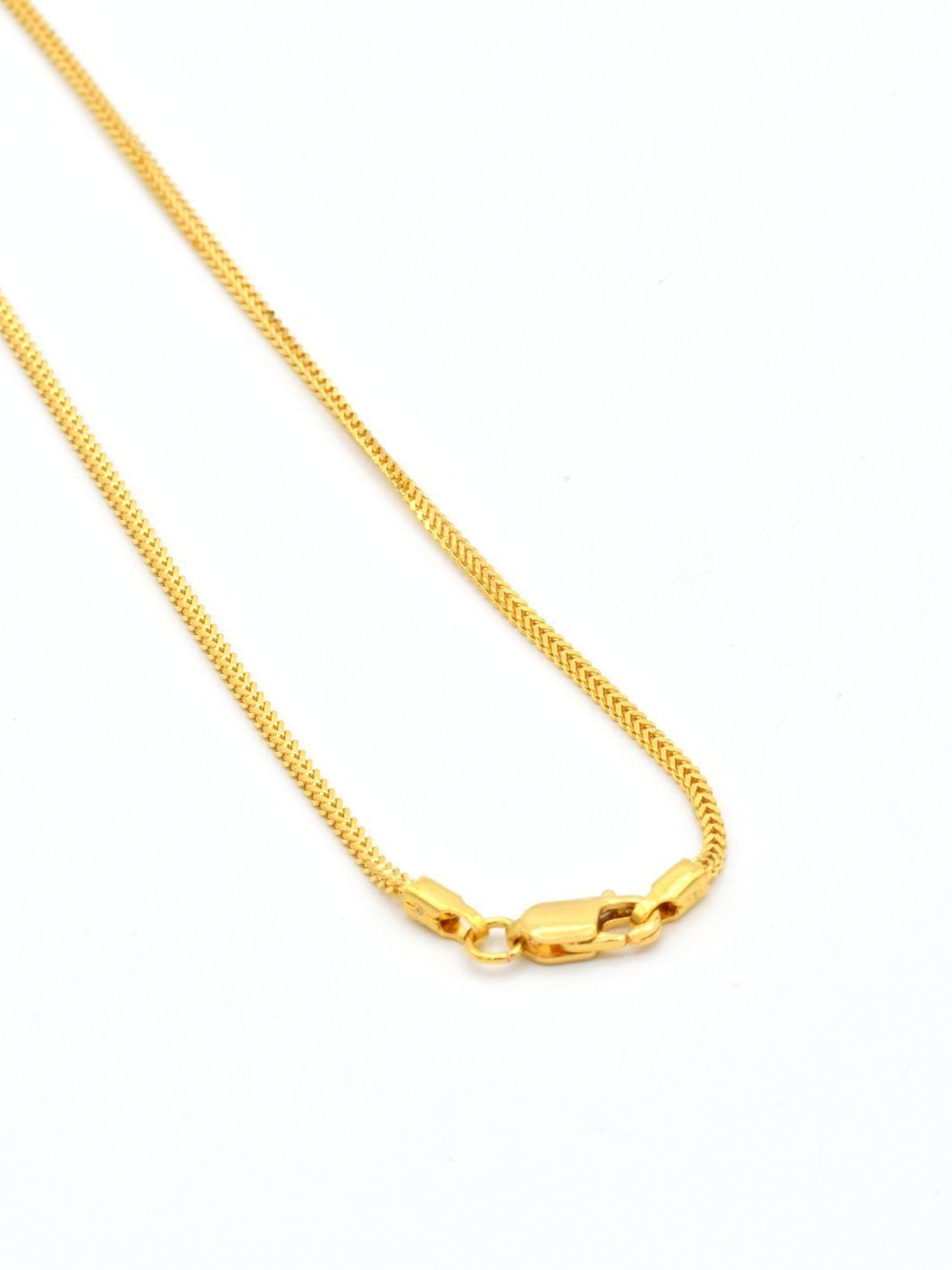 22ct Gold Fox Tail Chain - 65cm - Roop Darshan