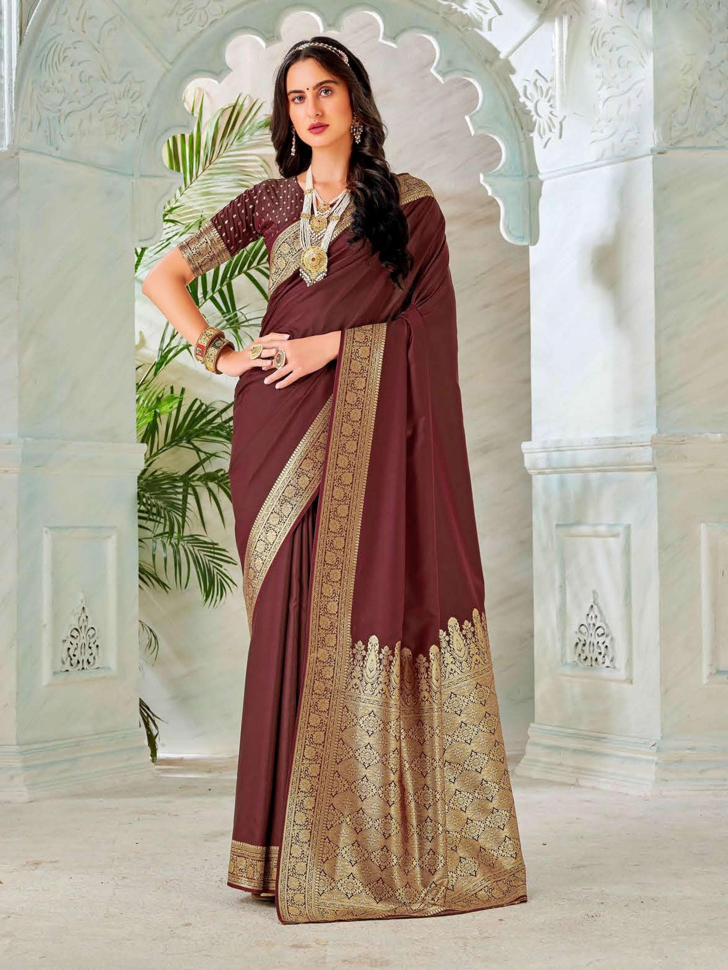 Radhika Weaving Silk Saree - Roop Darshan