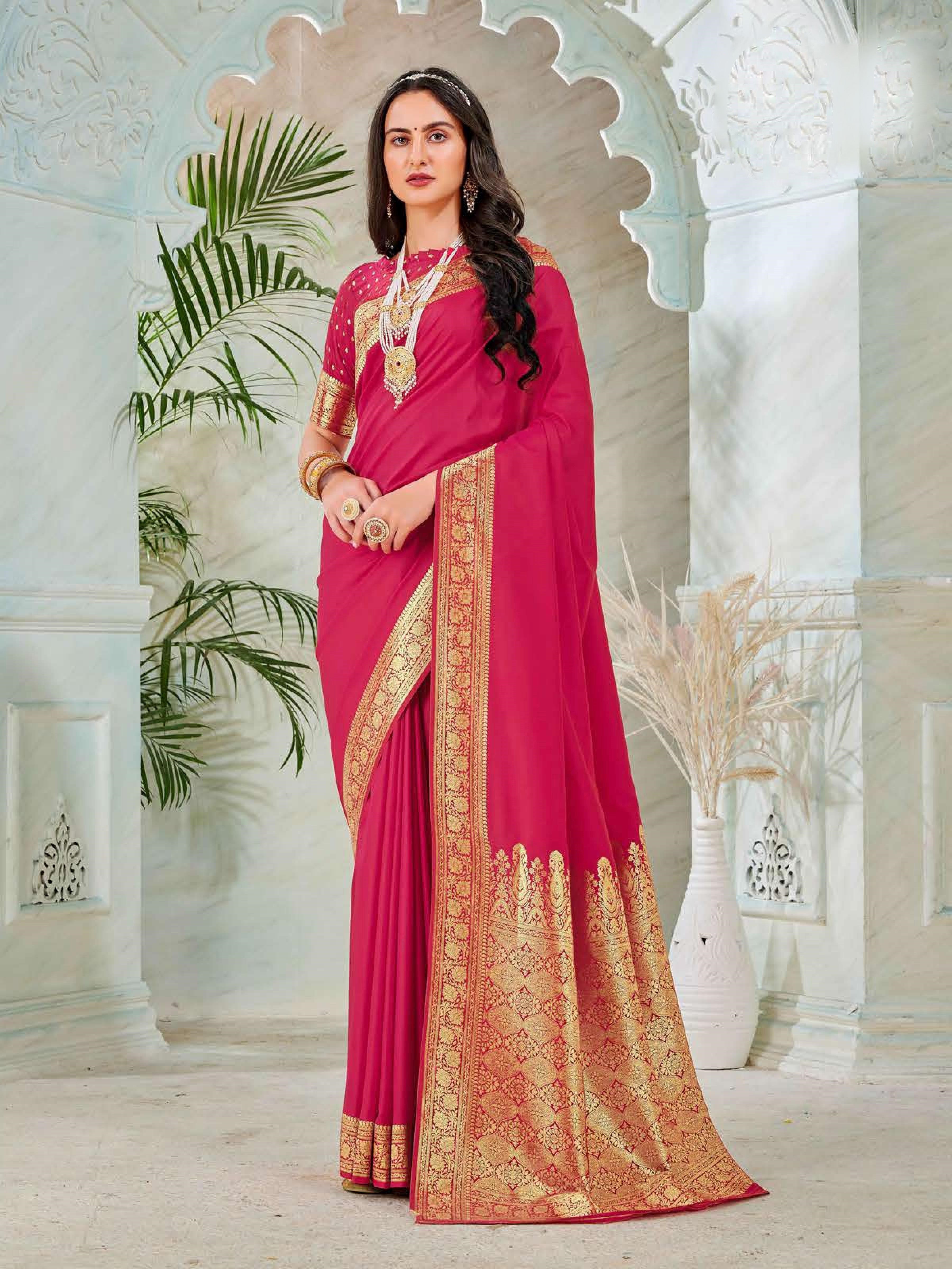 Radhika Weaving Silk Saree - Roop Darshan