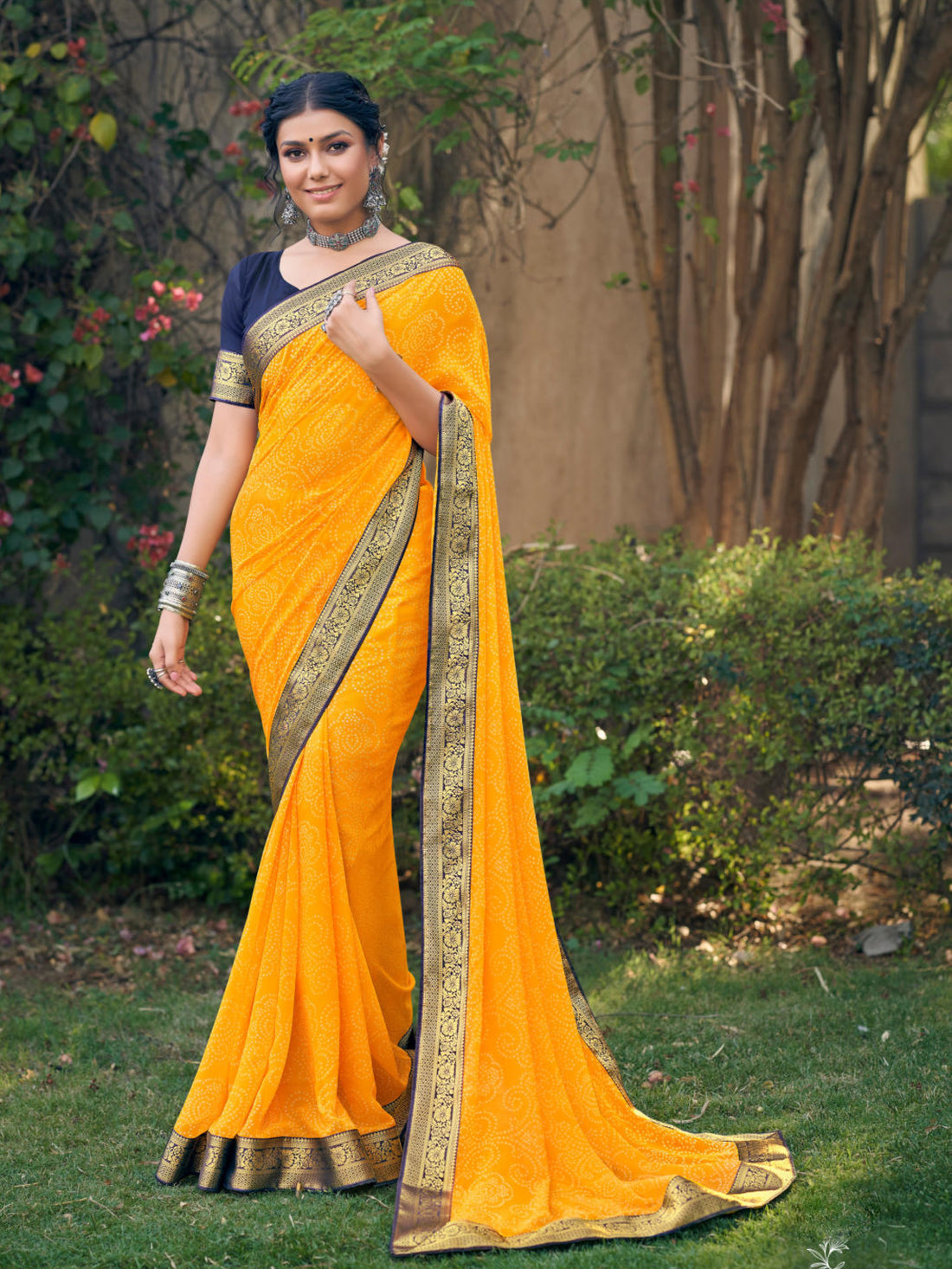 Tanvi Bandhani Saree - Roop Darshan