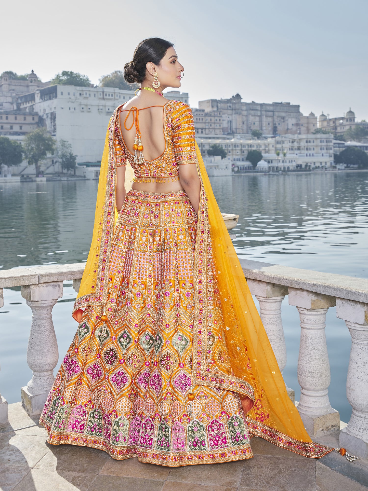 Saira Unstitched Lehenga Choli - Roop Darshan