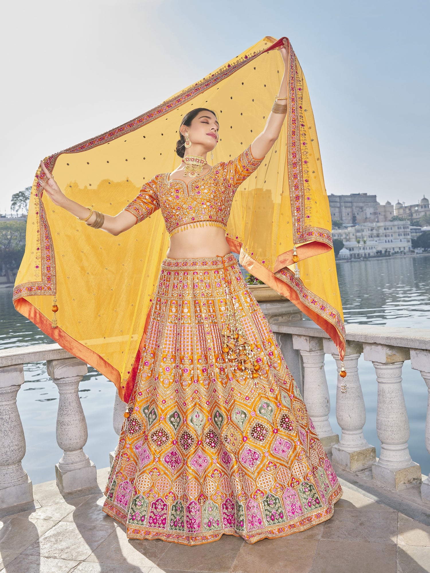 Orange Lehenga