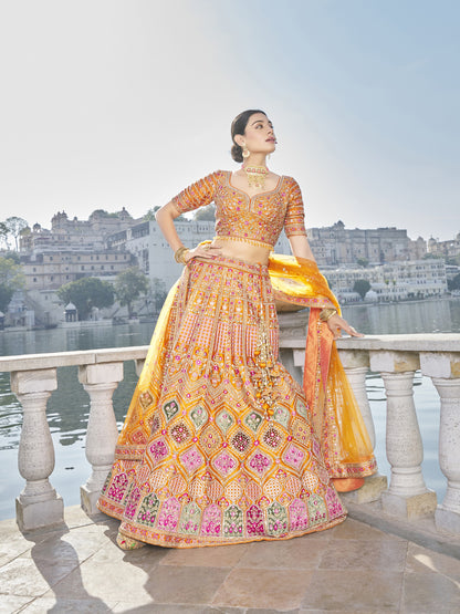 Saira Unstitched Lehenga Choli - Roop Darshan