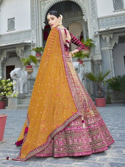 Isha Unstitched Lehenga Choli - Roop Darshan