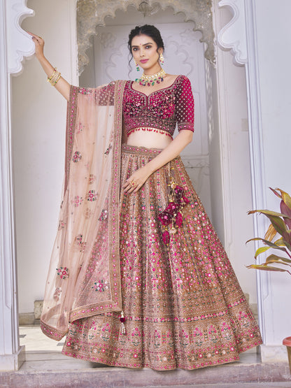 Pavitra Unstitched Lehenga Choli - Roop Darshan