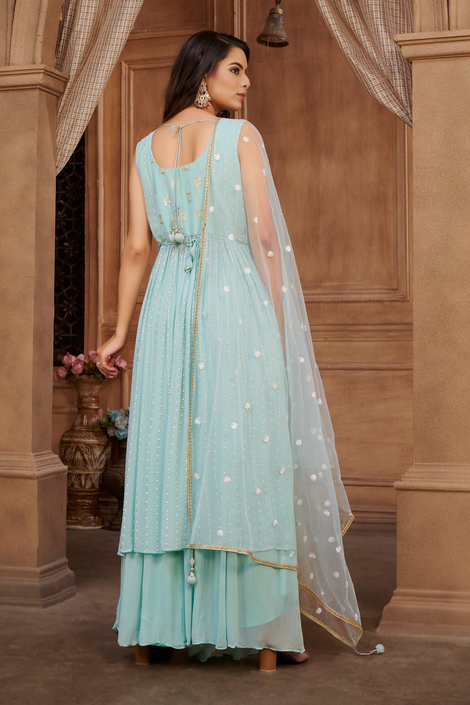 Ansha Palazzo Suit - Roop Darshan