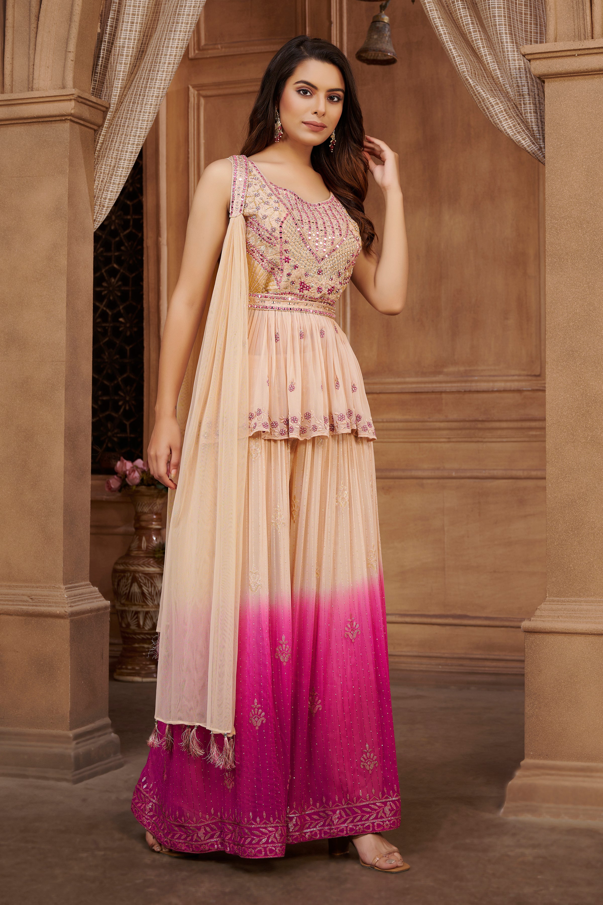 Mahima Palazzo Suit - Roop Darshan