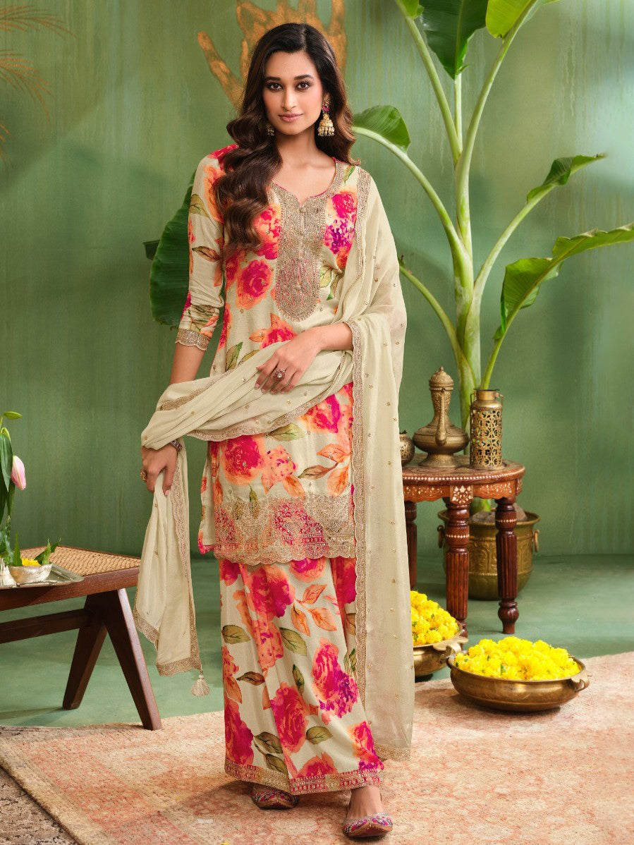 Jasmin Palazzo Suit - Roop Darshan