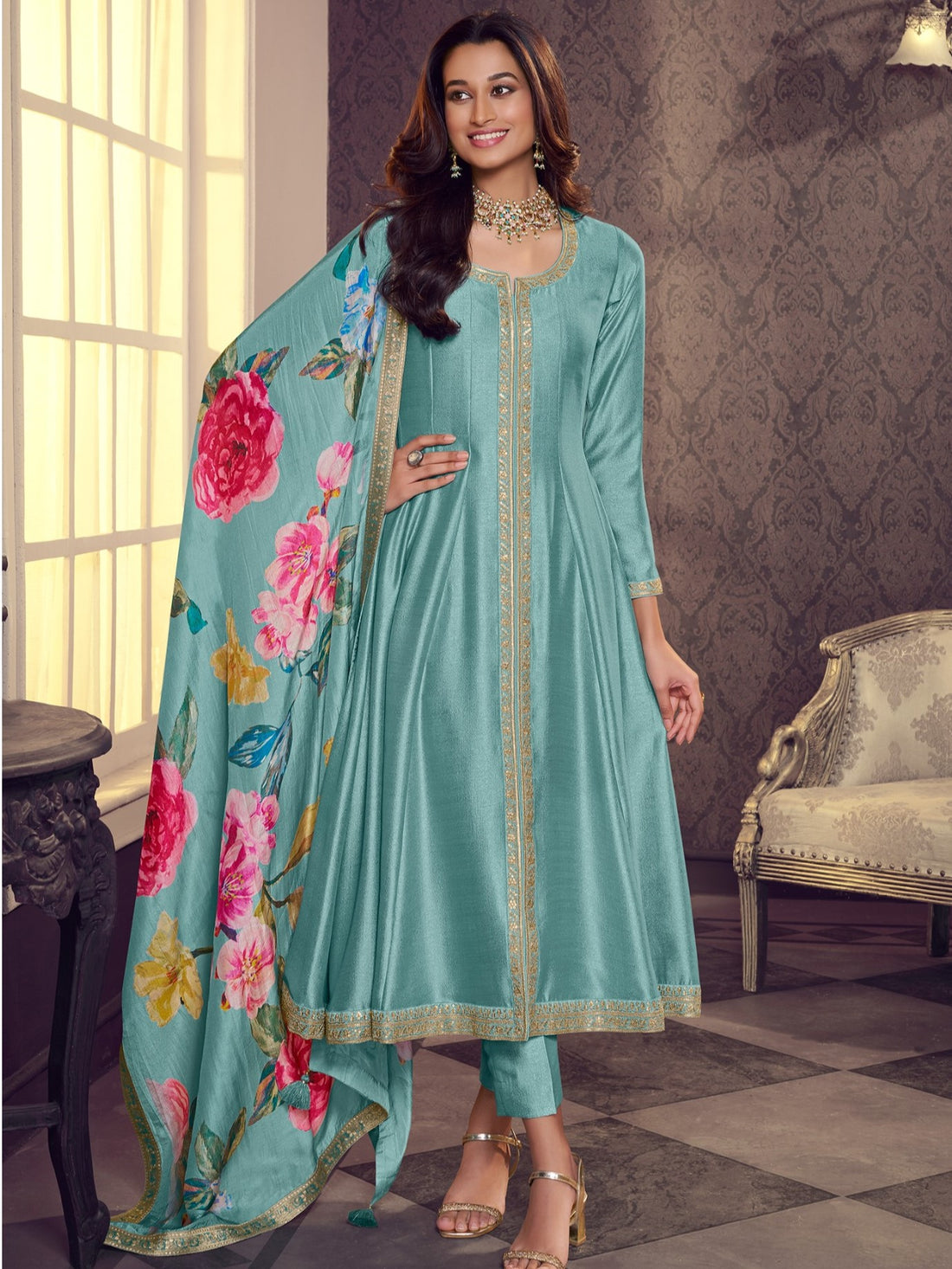Mahira Flair Kamiz &amp; Pant - Roop Darshan