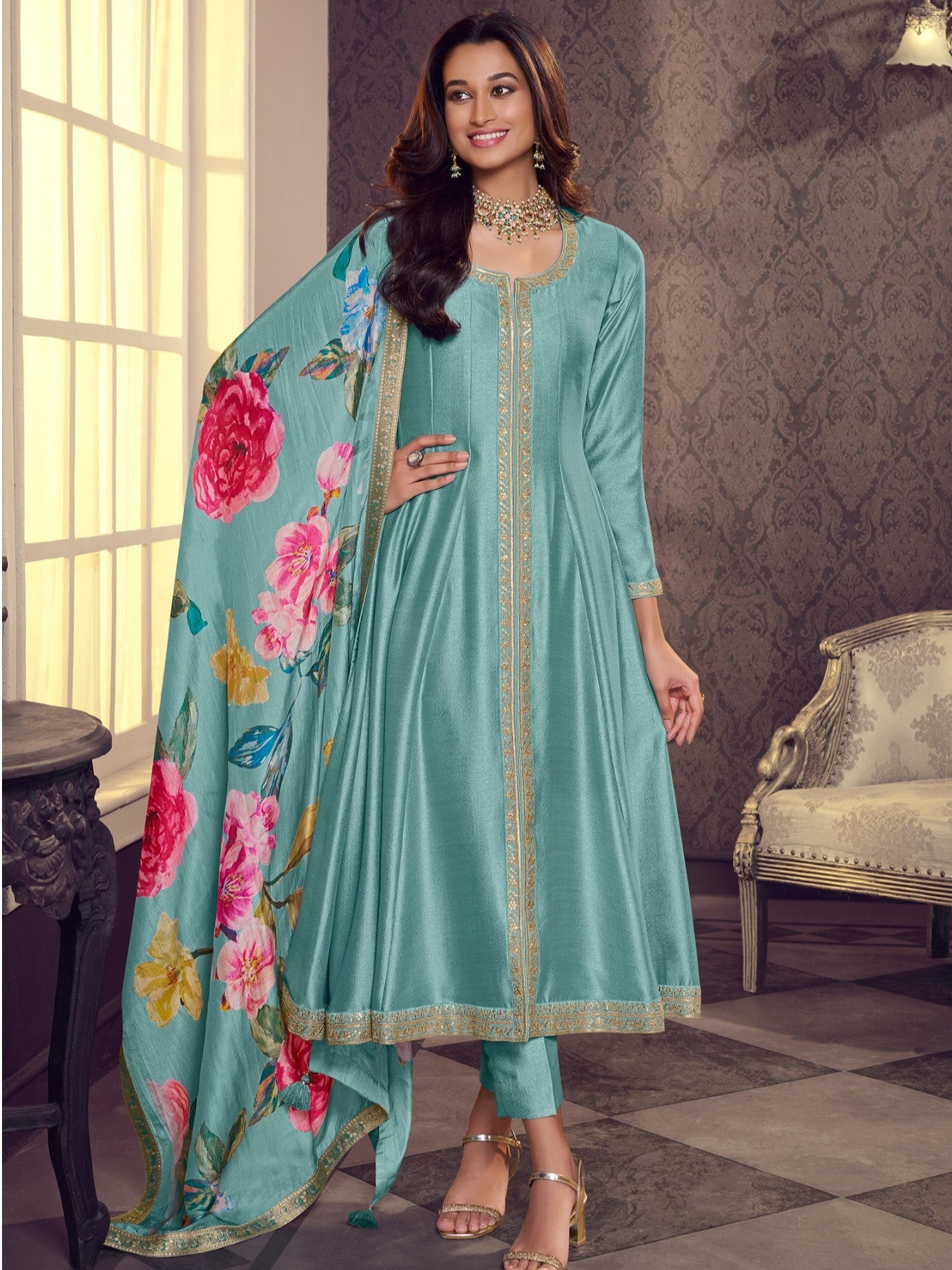 Mahira Flair Kamiz &amp; Pant - Roop Darshan