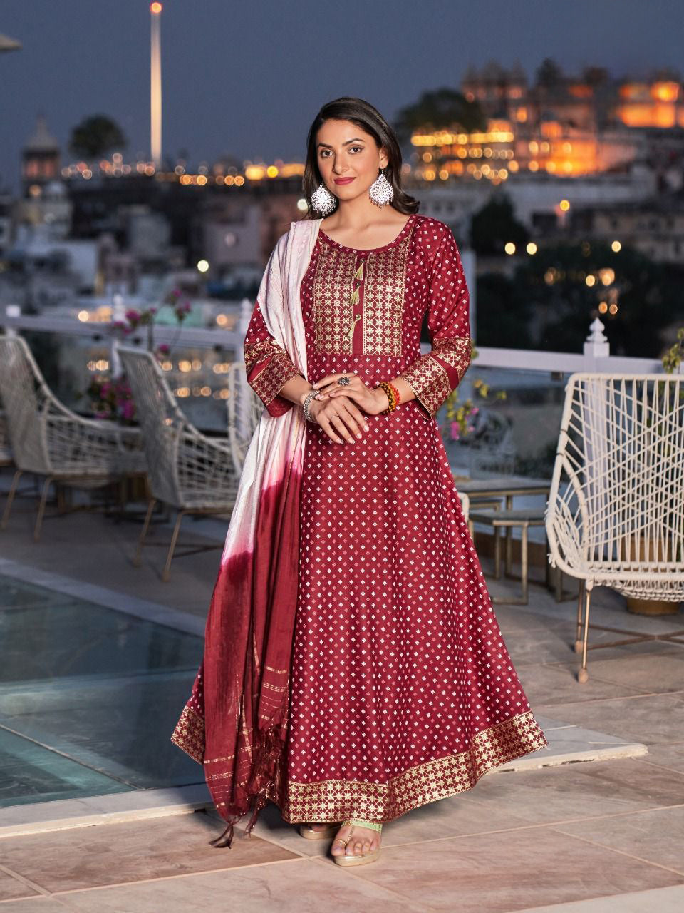 Chandrika Kurti With Dupatta - Roop Darshan