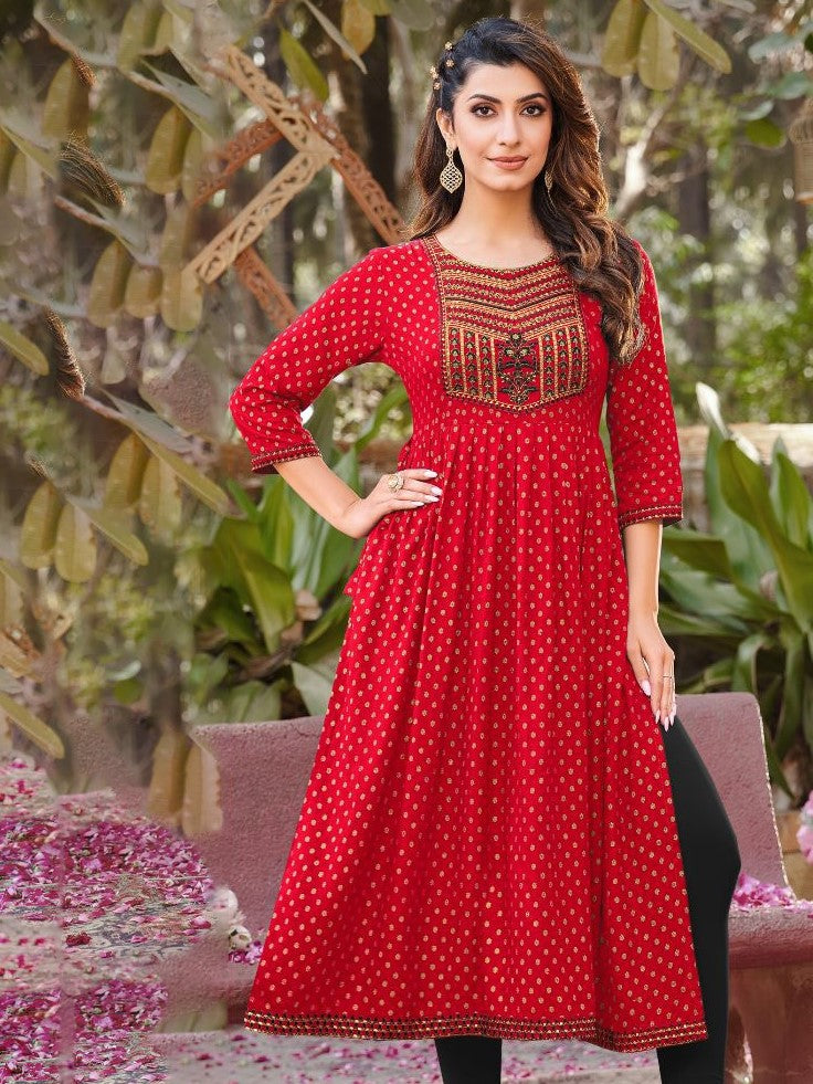 Chadna Naira Cut Kurti - Roop Darshan