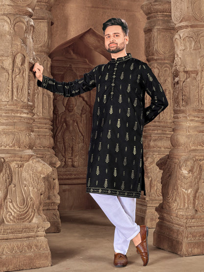 Mens Printed Kurta Set - Roop Darshan