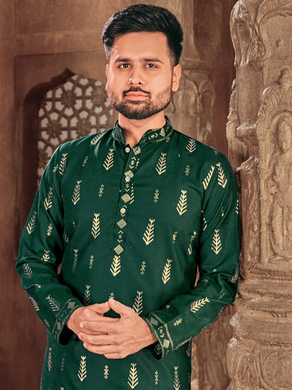 Mens Printed Kurta Set - Roop Darshan