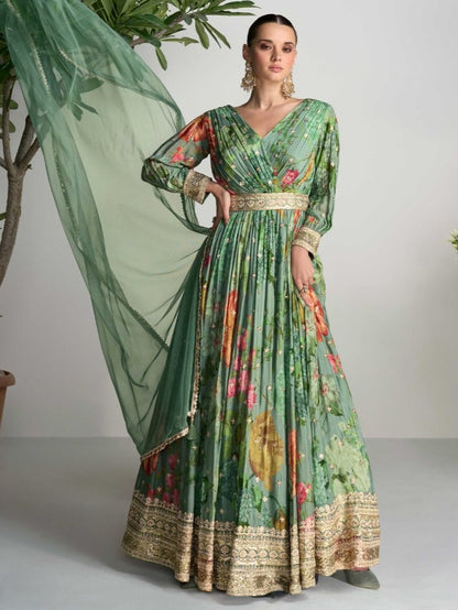 Yashna Gown With Dupatta - Roop Darshan